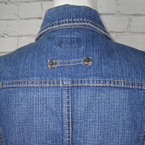 WOMENS DENIUM JACKET BY NANCY BOLEN VINTAGE GREAT CONDITION SIZE MEDIUM - Picture 8 of 11